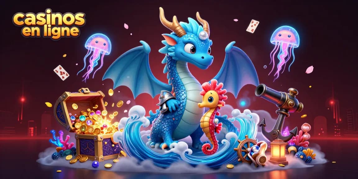 Découvrez des jeux de casinos en ligne dans un monde sous-marin vibrant et lumineux.