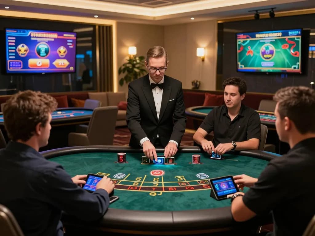 Experience thrilling blackjack action at vipwin with a professional dealer in stylish online settings.