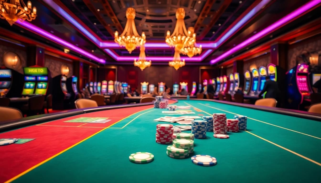 Experience the excitement of Non Uk Casino 2025 with vibrant gaming tables and inviting atmosphere.