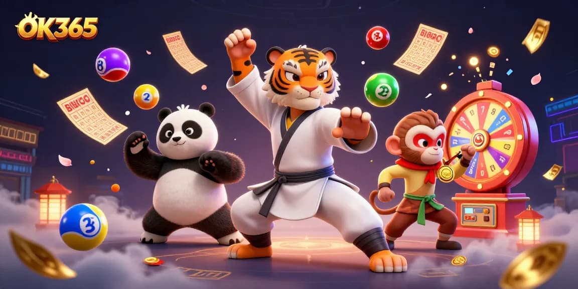 Engage with the thrilling world of gaming at OK365, where exciting lottery elements and characters abound.