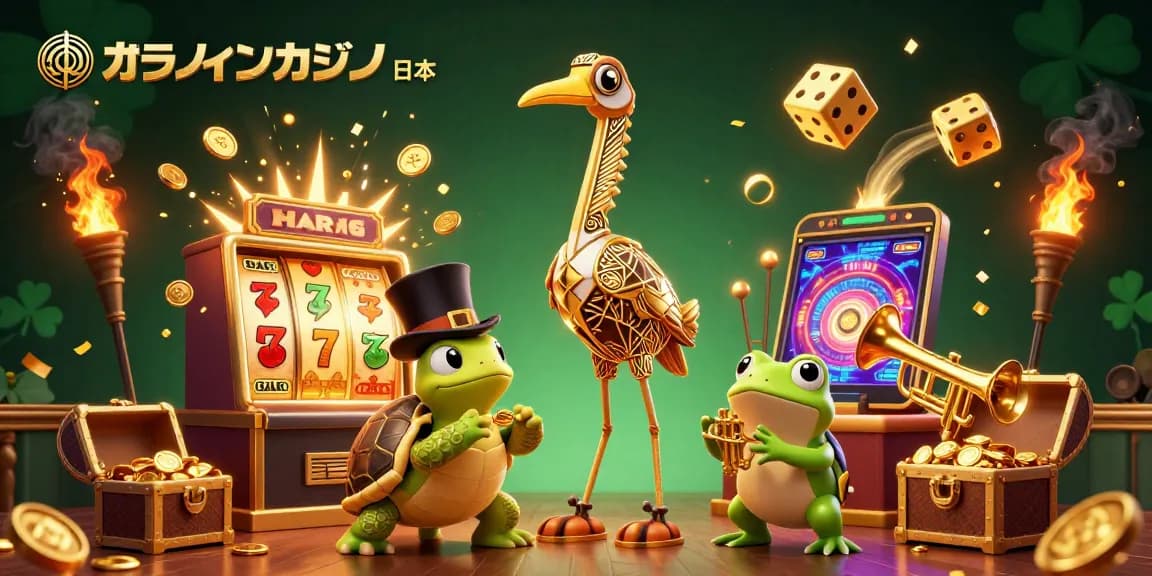オンラインカジノ 日本での魅力的なゲーム体験を表現したオリジナルのイラストです。