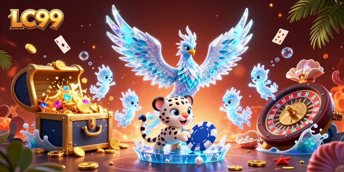 Engage with LC99's exciting casino experience featuring vibrant characters and dynamic gambling elements.