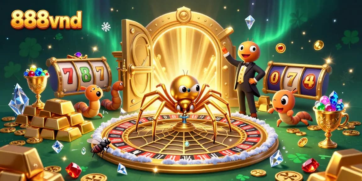 Experience immersive gameplay at 888vnd with a captivating golden roulette scene showcasing excitement and innovation.
