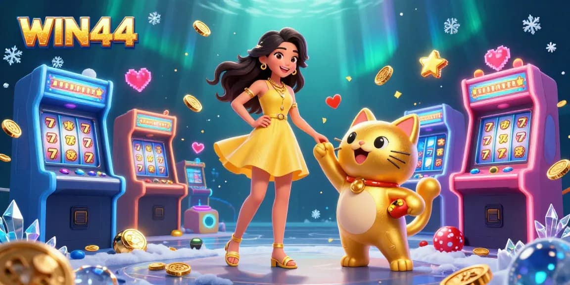 Experience exciting gaming adventures with the WIN444 app and vibrant casino graphics.