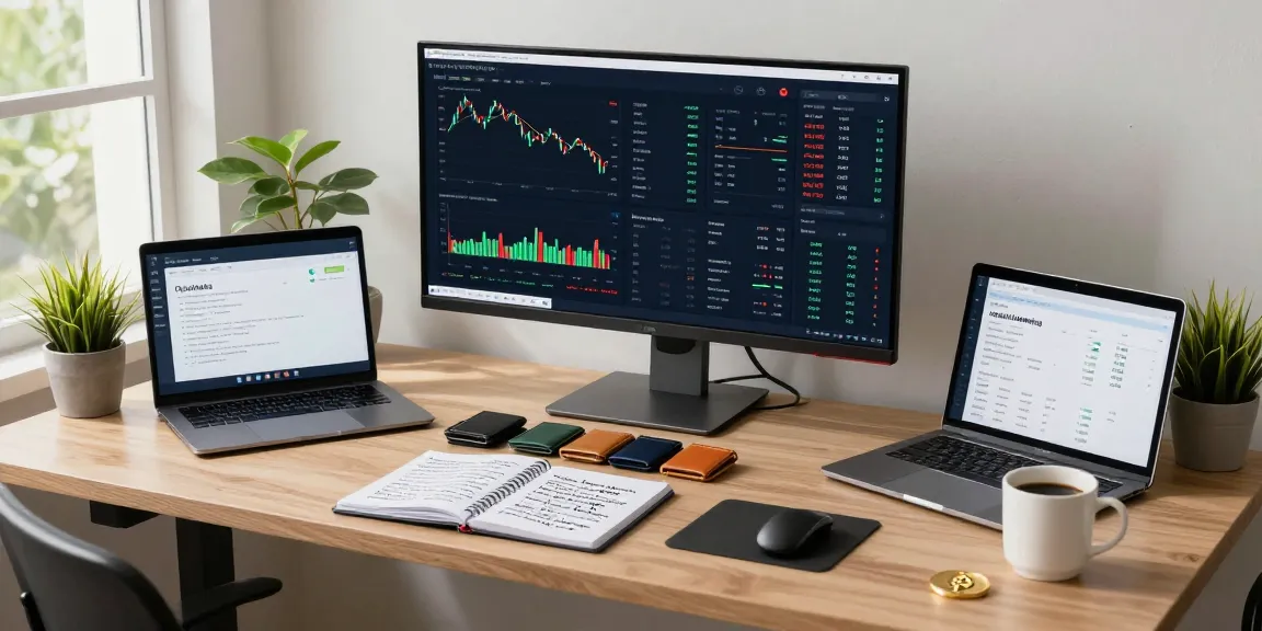 Cloud mining with daily payouts showcased in a professional cryptocurrency trading workspace with real-time analytics and security features.