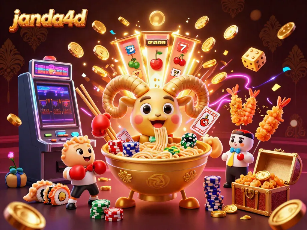 Permainan slot online di JANDA4D menampilkan karakter kartun 3D seru dengan pengalaman jackpot.
