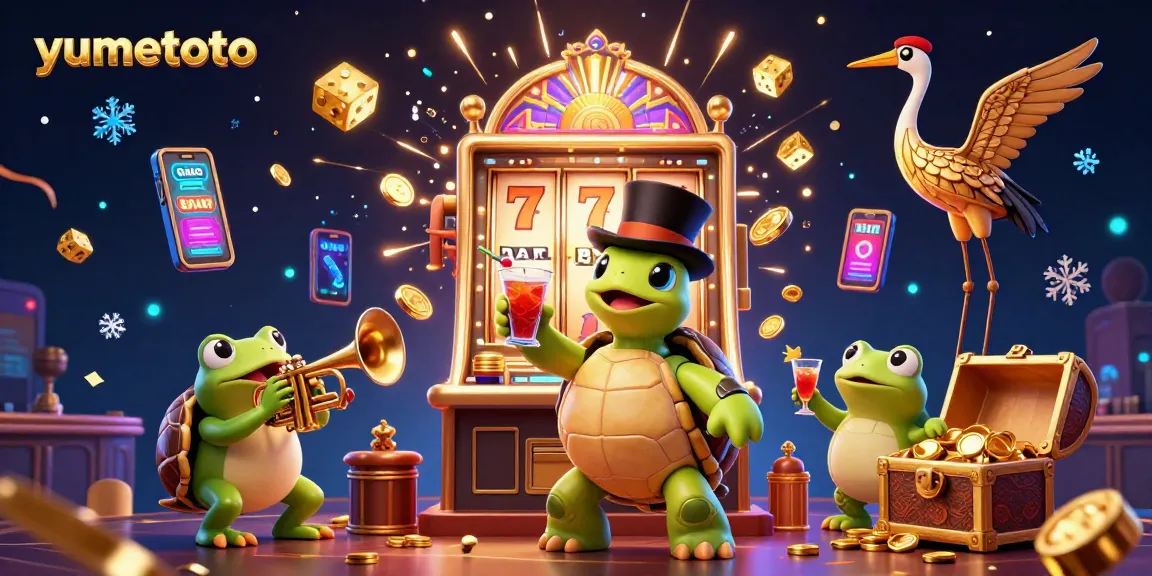 Spin the reels at yumetoto with a vibrant speakeasy scene featuring animated characters and a jackpot explosion.