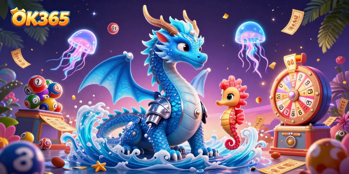 Experience thrilling moments with OK365 in this vibrant lottery scene filled with excitement.