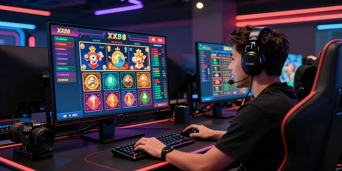 Engaging online gaming experience at XX88 showcase with vibrant games and immersive ambiance.