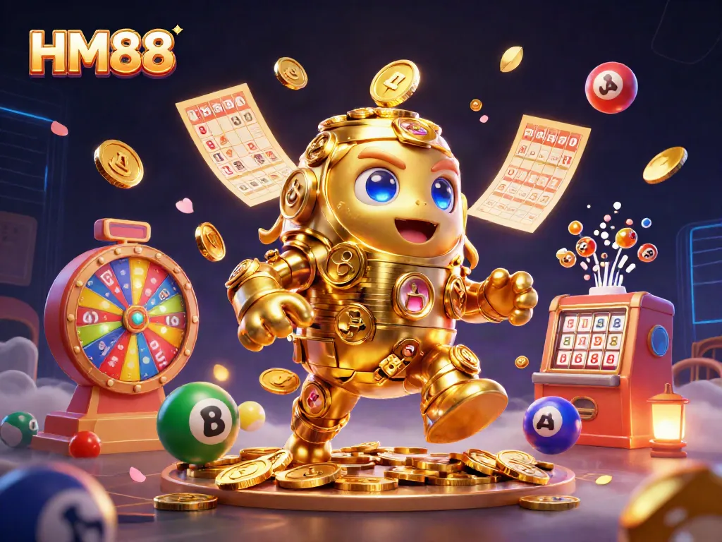 Win big at HM88 with captivating slot graphics, colorful prizes, and engaging gameplay.