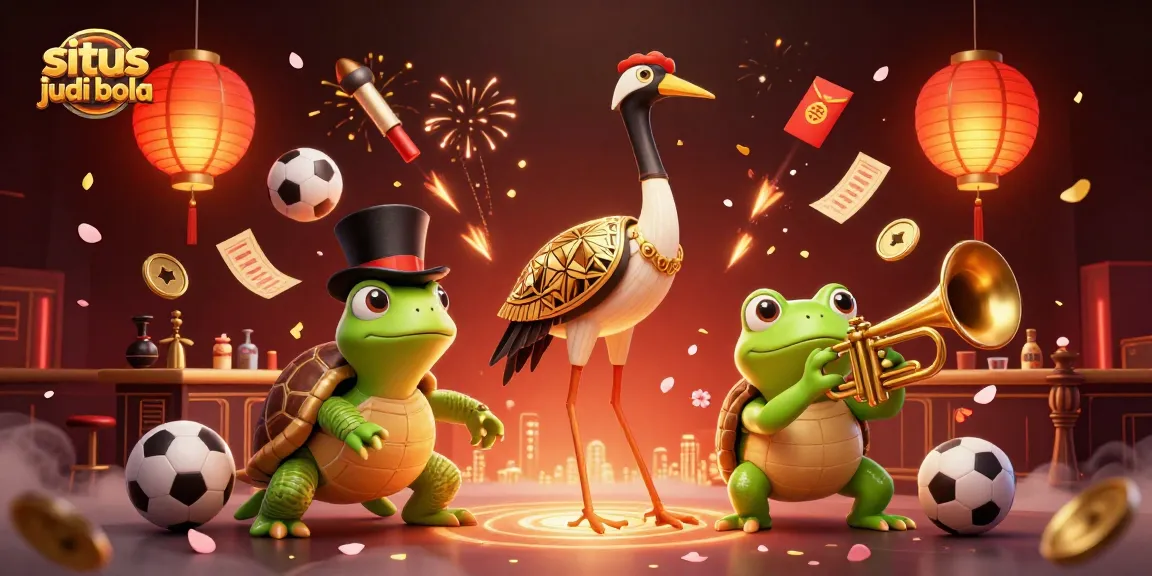 Engage with situs judi bola using dynamic sports betting elements and festive imagery.