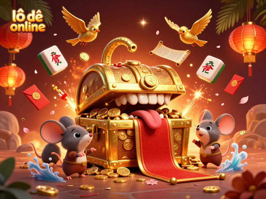 Play and win with vibrant lô đề online elements in a colorful casino scene filled with excitement.