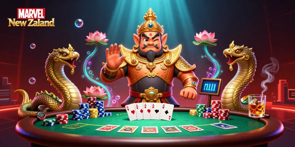 Engage with thrilling gameplay at Marvel New Zealand, featuring vibrant casino elements.