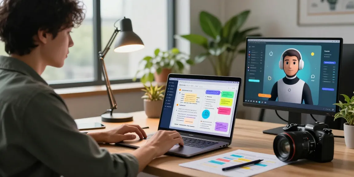 Experience crush on ai interaction in a modern tech workspace.