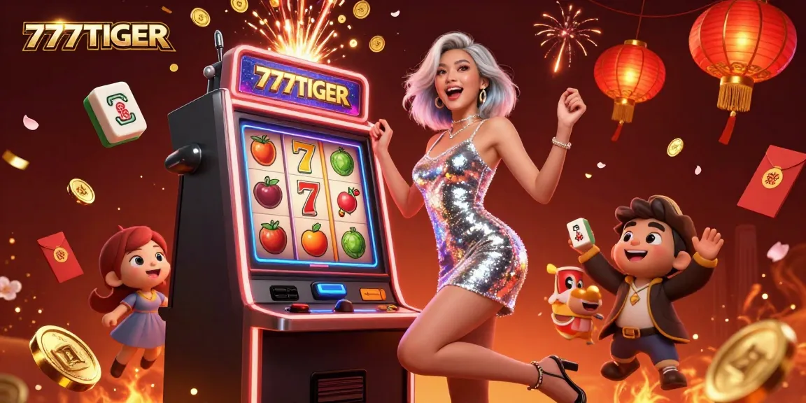 Celebrate wins at 777TIGER with a thrilling jackpot scene filled with action-packed slots and dynamic gaming elements.
