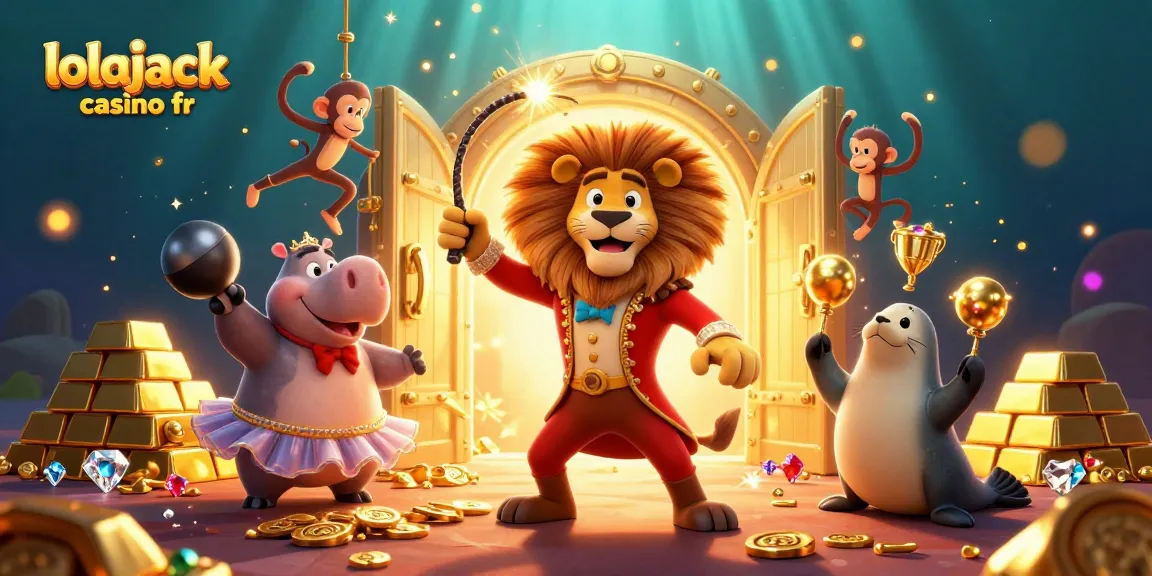 Experience thrilling action at lolajack casino fr, featuring lively characters and dynamic casino elements.