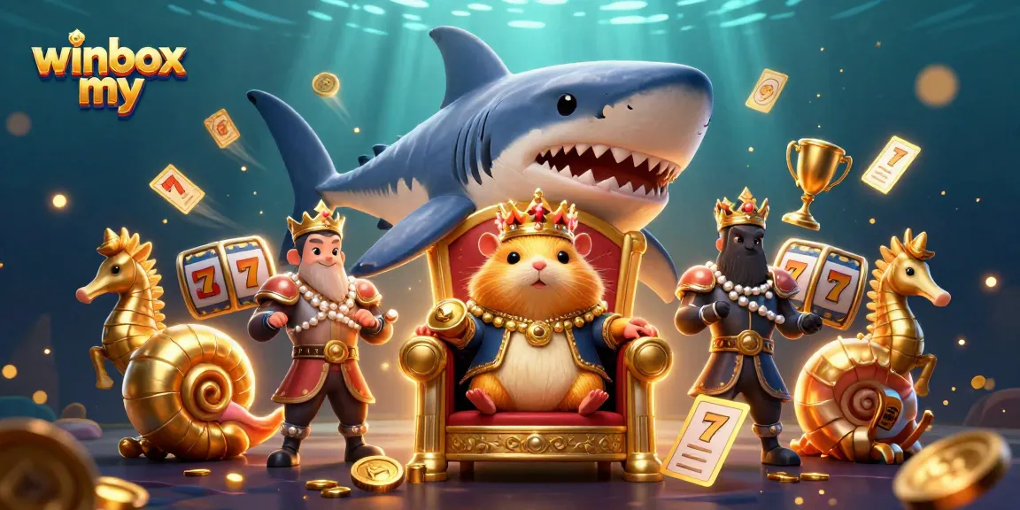 Experience thrilling fun with winbox my at this vibrant online casino gaming scene showcasing a playful hamster king.